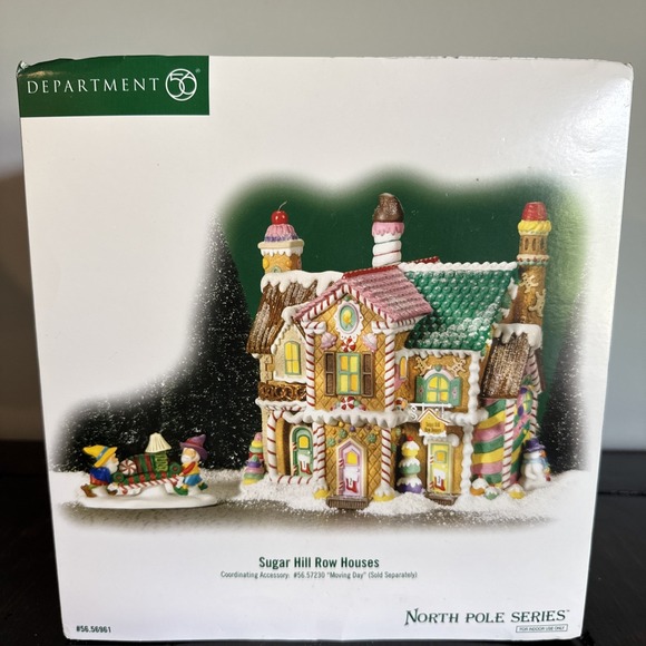 Department 56 Sugar Hill Row Houses North Pole‎ Series #56.56961 Christmas 2007
